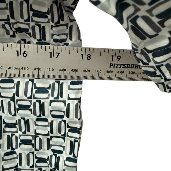 Ted Baker Astun Short Sleeve Geometric Button Down Shirt Gray Size 1 (XS)‎ - Picture 8 of 8
